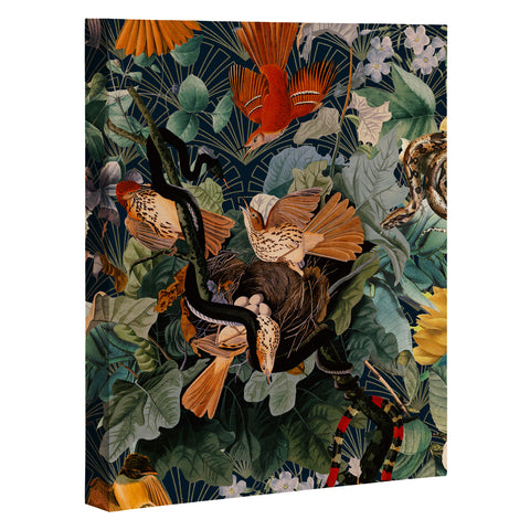 Burcu Korkmazyurek Birds and Snakes Art Canvas