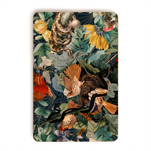 Burcu Korkmazyurek Birds and Snakes Cutting Board Rectangle