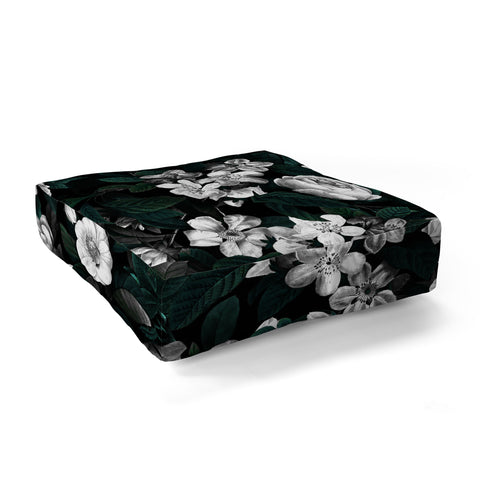 Burcu Korkmazyurek Botanical Night Floor Pillow Square