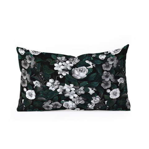 Burcu Korkmazyurek Botanical Night Oblong Throw Pillow