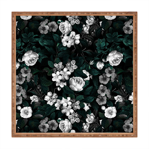 Burcu Korkmazyurek Botanical Night Square Tray
