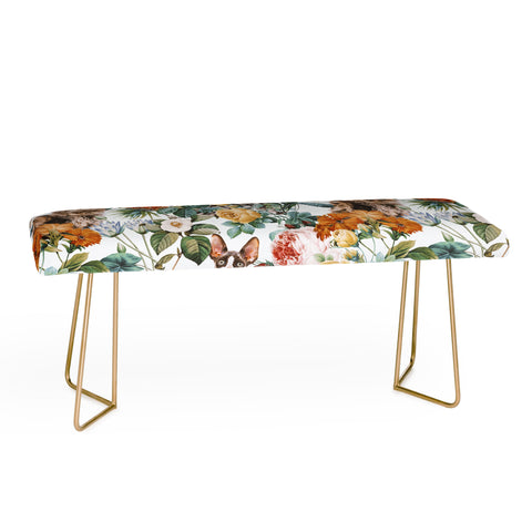 Burcu Korkmazyurek Cat and Floral Pattern III Bench