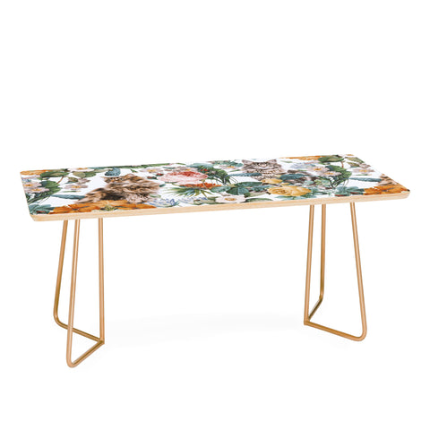 Burcu Korkmazyurek Cat and Floral Pattern III Coffee Table