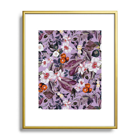 Burcu Korkmazyurek Crocus Petal Metal Framed Art Print