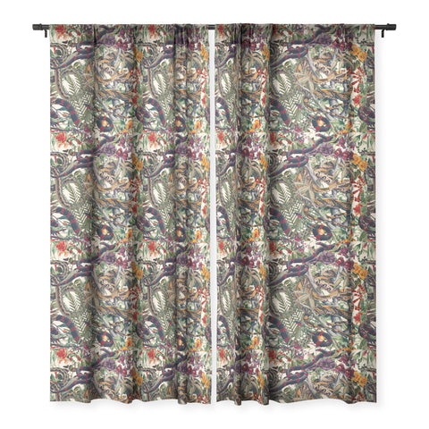 Burcu Korkmazyurek Dangers in the Forest II Sheer Window Curtain