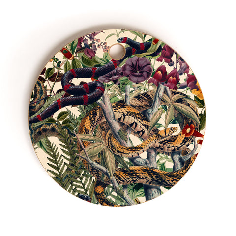 Burcu Korkmazyurek Dangers in the Forest II Cutting Board Round