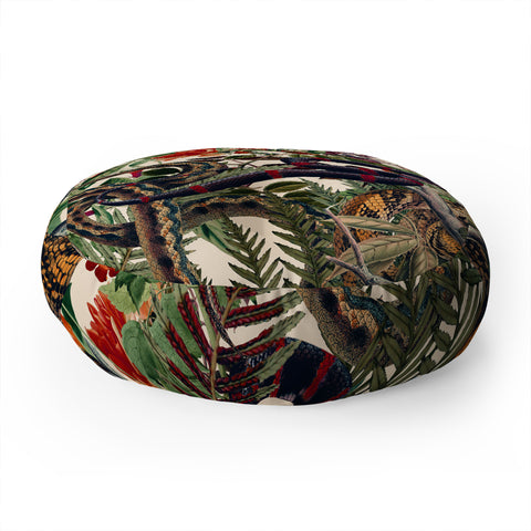 Burcu Korkmazyurek Dangers in the Forest II Floor Pillow Round