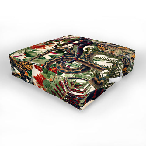 Burcu Korkmazyurek Dangers in the Forest II Outdoor Floor Cushion