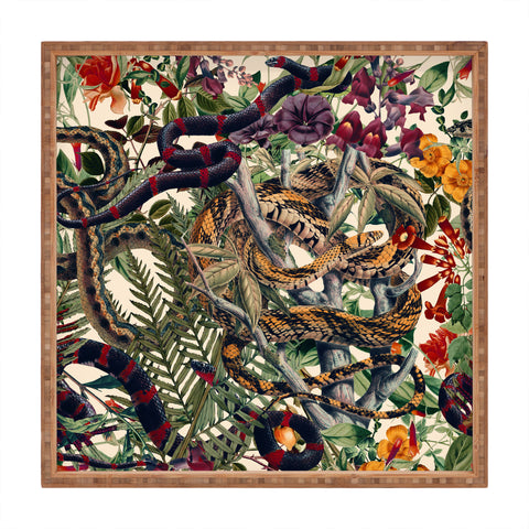 Burcu Korkmazyurek Dangers in the Forest II Square Tray