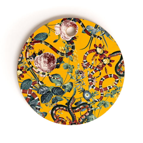 Burcu Korkmazyurek Dangers in the Forest III Cutting Board Round