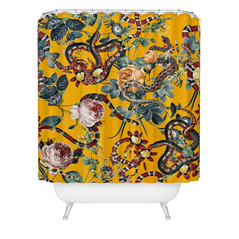 Burcu Korkmazyurek Dangers in the Forest III Shower Curtain