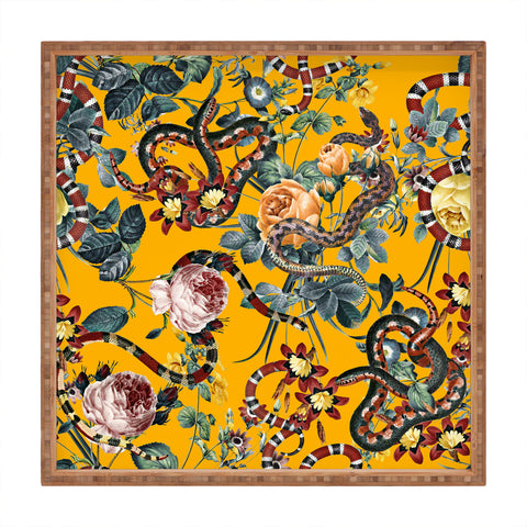 Burcu Korkmazyurek Dangers in the Forest III Square Tray