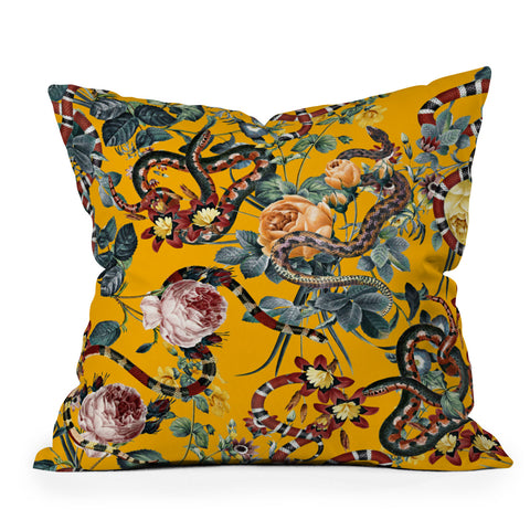 Burcu Korkmazyurek Dangers in the Forest III Throw Pillow
