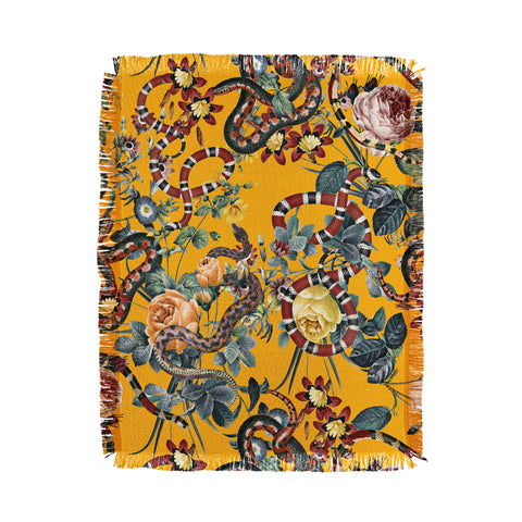 Burcu Korkmazyurek Dangers in the Forest III Throw Blanket