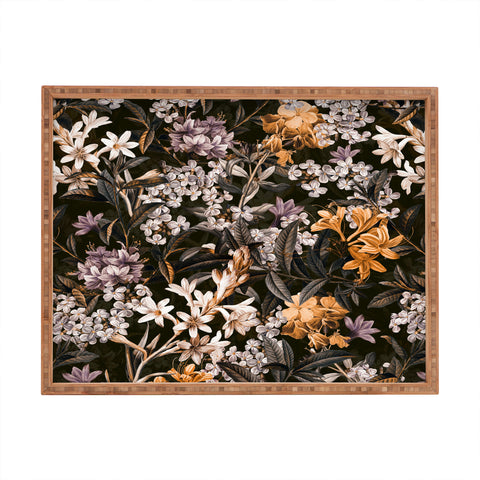 Burcu Korkmazyurek Dark Garden I Rectangular Tray