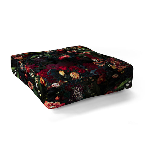 Burcu Korkmazyurek Dark Garden V Floor Pillow Square
