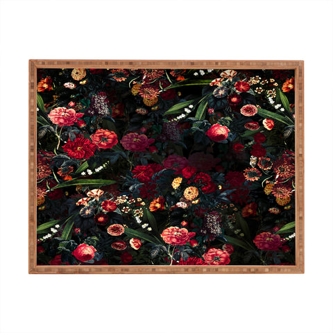 Burcu Korkmazyurek Dark Garden V Rectangular Tray