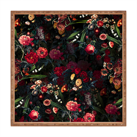 Burcu Korkmazyurek Dark Garden V Square Tray