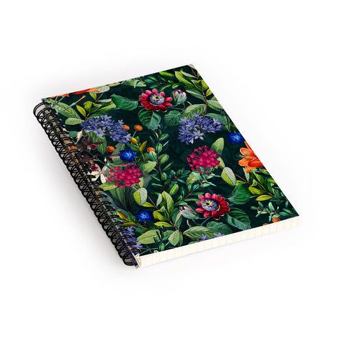 Burcu Korkmazyurek Dark Garden VI Spiral Notebook