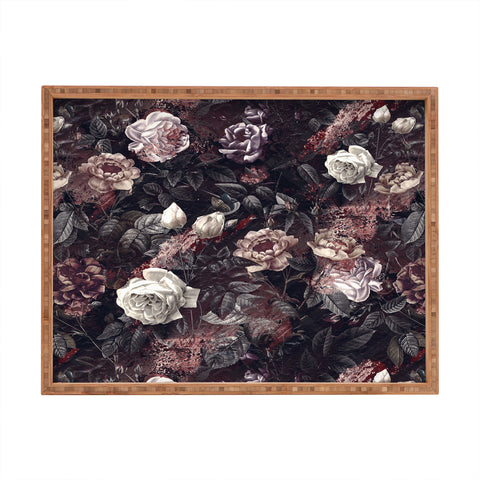 Burcu Korkmazyurek EXOTIC GARDEN NIGHT III Rectangular Tray