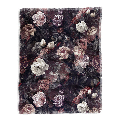Burcu Korkmazyurek EXOTIC GARDEN NIGHT III Throw Blanket