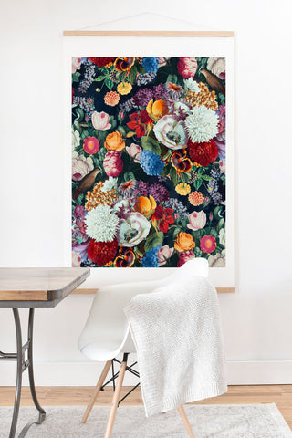 Burcu Korkmazyurek EXOTIC GARDEN NIGHT XIII Art Print And Hanger