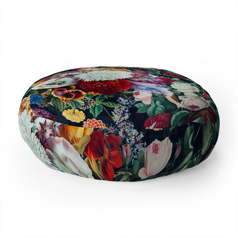 Burcu Korkmazyurek EXOTIC GARDEN NIGHT XIII Floor Pillow Round