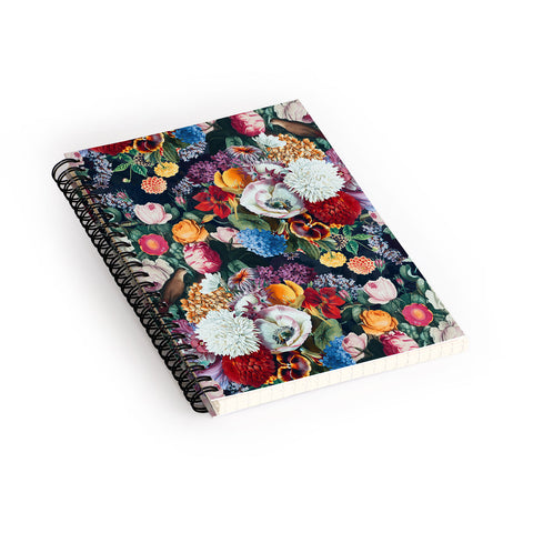 Burcu Korkmazyurek EXOTIC GARDEN NIGHT XIII Spiral Notebook