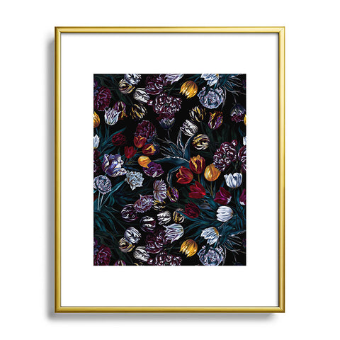 Burcu Korkmazyurek EXOTIC GARDEN NIGHT XIV Metal Framed Art Print