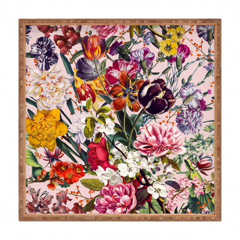 Burcu Korkmazyurek Exotic Garden Summer Square Tray
