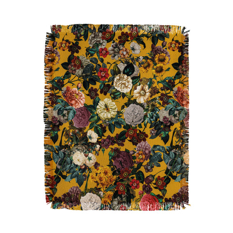 Burcu Korkmazyurek Exotic Garden V Throw Blanket