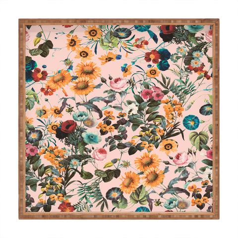 Burcu Korkmazyurek Exotic Garden XVIII Square Tray