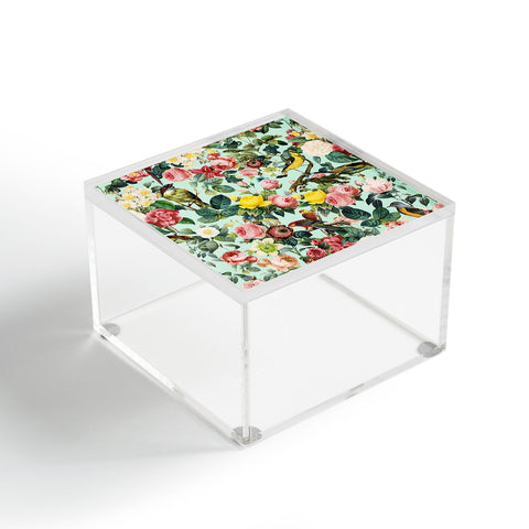 Burcu Korkmazyurek Floral and Birds III Acrylic Box