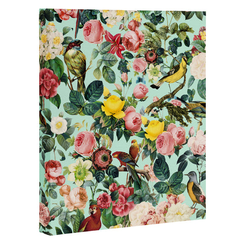 Burcu Korkmazyurek Floral and Birds III Art Canvas