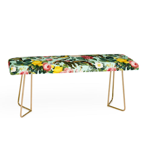 Burcu Korkmazyurek Floral and Birds III Bench