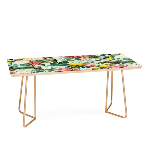 Burcu Korkmazyurek Floral and Birds III Coffee Table