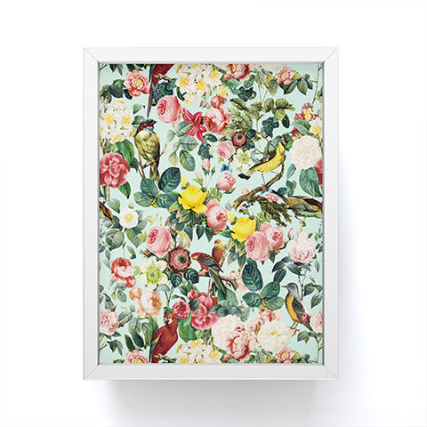 Burcu Korkmazyurek Floral and Birds III Framed Mini Art Print