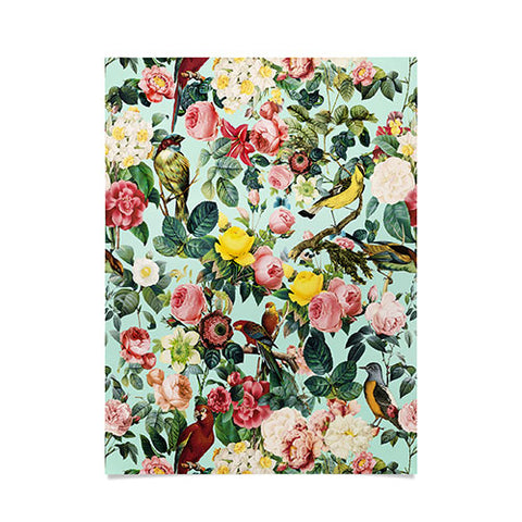 Burcu Korkmazyurek Floral and Birds III Poster