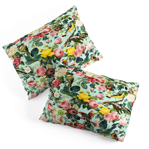 Burcu Korkmazyurek Floral and Birds III Pillow Shams