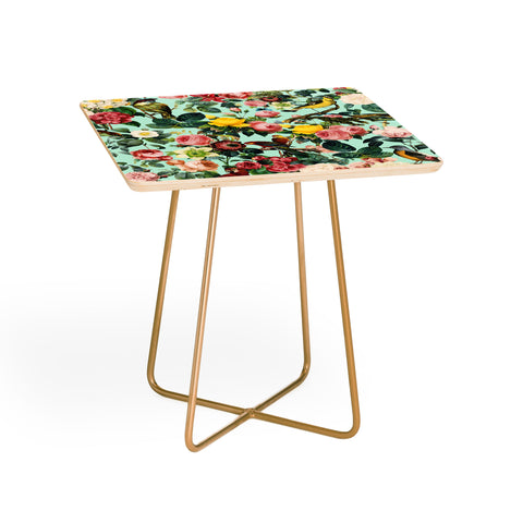 Burcu Korkmazyurek Floral and Birds III Side Table