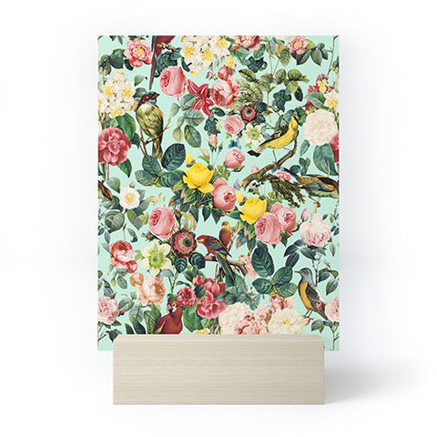 Burcu Korkmazyurek Floral and Birds III Mini Art Print