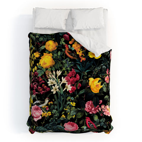 Burcu Korkmazyurek Floral and Birds Pattern Duvet Cover