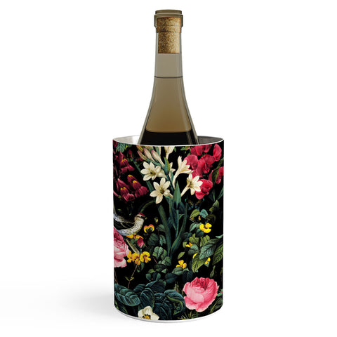 Burcu Korkmazyurek Floral and Birds Pattern Wine Chiller