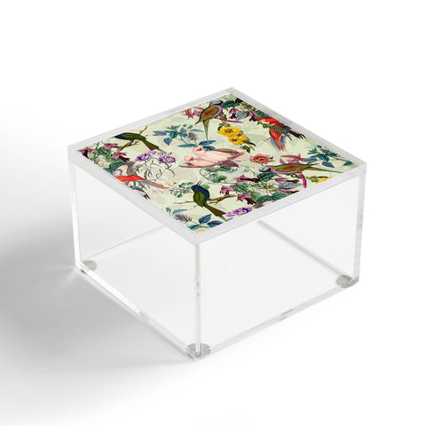 Burcu Korkmazyurek Floral and Birds VIII Acrylic Box
