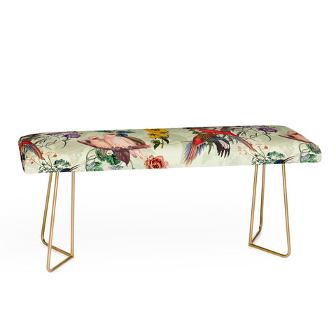 Burcu Korkmazyurek Floral and Birds VIII Bench