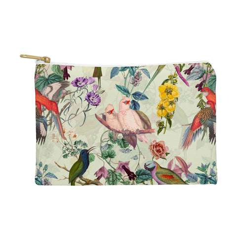 Burcu Korkmazyurek Floral and Birds VIII Pouch