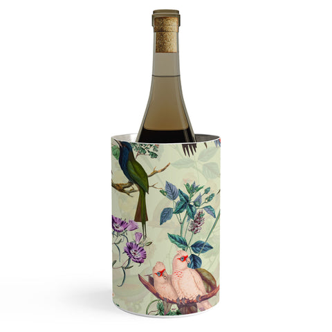 Burcu Korkmazyurek Floral and Birds VIII Wine Chiller