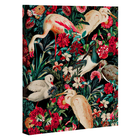 Burcu Korkmazyurek FLORAL AND BIRDS XIV Art Canvas