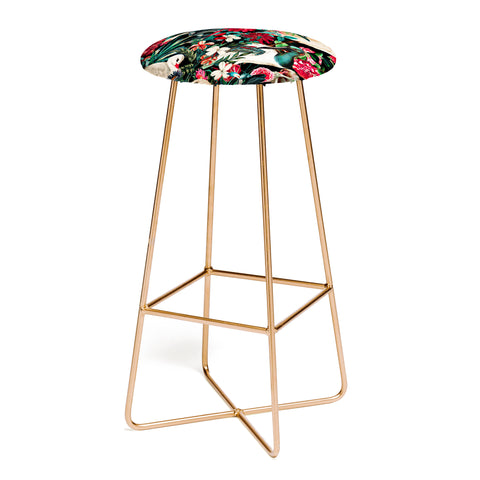 Burcu Korkmazyurek FLORAL AND BIRDS XIV Bar Stool