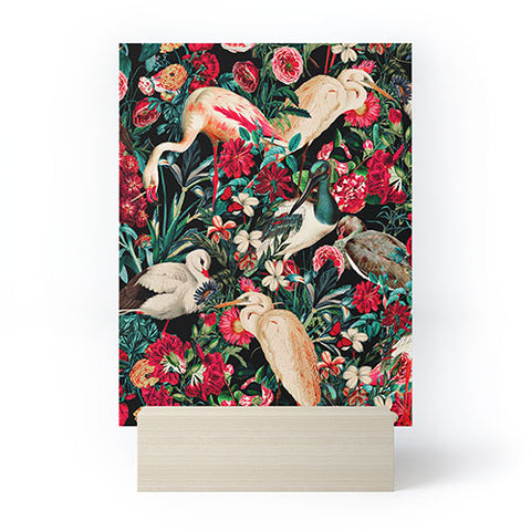 Burcu Korkmazyurek FLORAL AND BIRDS XIV Mini Art Print